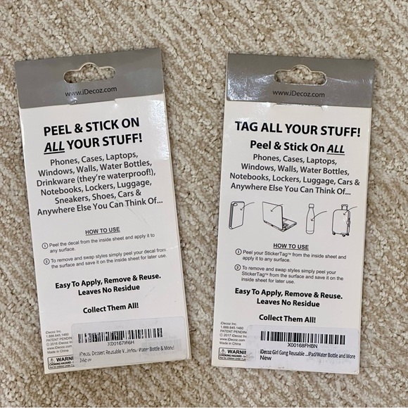 iDecoz restickable decals and sticker tags - Picture 2 of 2